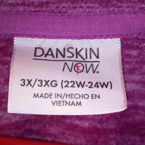 Danskin now purple sweater - Picture 2 of 3